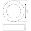 CANDELLUX 2263748 OPRAWA STROPOWA SPN-03 WH 6W LED 230V PANEL LED STAŁA OKRĄGŁA NAWIERZCHNIOWA ŚR.
