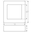 CANDELLUX 2263779 OPRAWA STROPOWA SPN-06 WH 6W LED 230V PANEL LED STAŁA KWADRATOWA NAWIERZCHNIOWA