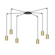 EMIBIG 526/6 LAMPA WISZĄCA TRAKER 6 BL/GOLD