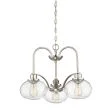 ELSTEAD Trilogy QZ-TRILOGY3-BN 3 Light Chandelier - Brushed Nickel
