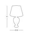 KOLARZ 94.7 DAMASCO lampa stołowa złoto 24K