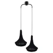 ANTIGO Lampa wisząca Mahaka 2 - Czarna (500 mm) 5173