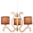 CANDELLUX 33-33888 AMBROSIA 3 ZWIS 3X40W E14 + 18,4W LED MIEDZIANY