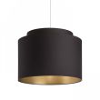 RENDL R11461 DOUBLE 40/30 abażur Polycotton czarna/złota folia max. 23W