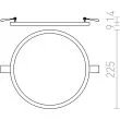 RENDL R12771 HUE R 22 wpuszczana czarny chrom 230V LED 24W 3000K