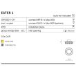AZZARDO DM1000-1-CH / AZ1449 Ester 1 (chrome) Oczko sufitowe