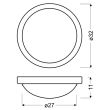 CANDELLUX 13-74037 RODA PLAFON 325 E27 2X60W SAT NIKIEL