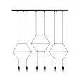 Step into Design XT100-6P Lampa wisząca LINEA-6 LONG czarna 100 cm