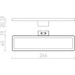 RENDL R12399 SAVOY 24 na szafkę chrom 230V LED 8W IP44 3000K