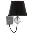 CANDELLUX 21-29508 TESORO KINKIET 1X40W E14 CZARNY ZŁOTY SRODEK