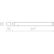 RENDL R12905 TAMPA 60 ścienna bez końcówek biała 230V LED 15W IP44 3000K