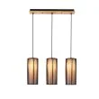 CANDELLUX 50103219 LAMPA WISZĄCA KIOTO 3 CZARNY 120x12x60