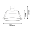 ANTIGO Lampa wpuszczana Kami - Biała7379