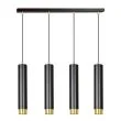 EMIBIG 644/4 LAMPA WISZĄCA KIBO 4 BL/GOLD
