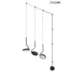 MOOSEE MSE010100385 lampa ścienna FLAT 3 czarna