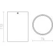 RENDL R12669 VADE R biała/czarna 230V GU10 35W