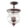 ELSTEAD Pickering Lane FE-PICKERING-LANE-SF 3 Light Semi-Flush