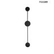 Moosee MSE010100246 Lampa ścienna SHADOW 2 CLOSE czarna