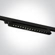ONE LIGHT 65024TA/B/W Selo czarny track spot COB LED 3000K 15x1W AC LED