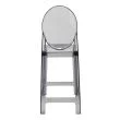 KING HOME KH010100226 Krzesło barowe VICTORIA 65 cm dymione - poliwęglan
