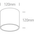 ONE LIGHT 12144/W Naksos biała oprawa sufitowa z oprawką GU10 R111 15W
