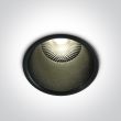 ONE LIGHT 10110FD/B/W Alektora czarny wpust COB LED 3000K 10W