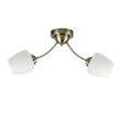 CANDELLUX 32-22578 ZINA LAMPA SUFITOWA PATYNOWY 2X40 E27 KLOSZ BIAŁY