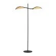 EMIBIG 1108/LP2 LAMPA PODŁOGOWA LOTUS LP2 BLACK/RATTAN