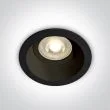 ONE LIGHT 10105D4/B Meladia czarny wpust z oprawką GU10 MR16 50W dark light