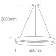 ONE LIGHT 63114/W/W Vitoli biała oprawa wisząca LED 3000K 40W