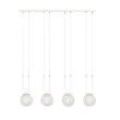 EMIBIG 1116/4 LAMPA WISZĄCA GLAM 4 WHITE/TRANSPARENT