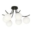EMIBIG 1109/6 LAMPA SUFITOWA BOSTON 6 BLACK/OPAL