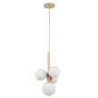 SIGMA 33606 Perla 4 lampa wisząca złoty,biały