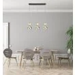 CANDELLUX 33-79008 LAMPA WISZĄCA GREGORY CZARNY BRĄZ 3X40W E14 KLOSZ DYMIONY