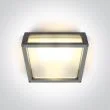 ONE LIGHT 67420B/G Psofida S szary zewnętrzny kinkiet E27 2x12w IP54