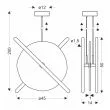 CANDELLUX STUDIO 31-50816 RELAX lampa wisząca  15W LED 3000K