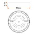 INQ DLR060WW OPRAWA LED n/t DOWNLIGHT LORENS okrągła 12W 830 930lm IP20 slim