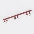 EMIBIG 1704/6 FLASH 6 BURGUNDY Lampa sufitowa