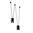 ANTIGO Lampa wisząca VIWIN 2 - Czarna (2000 mm) 9021