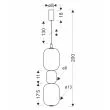 CANDELLUX STUDIO 33-50519 PLAYA lampa wisząca LED 3000K