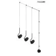 MOOSEE MSE010100385 lampa ścienna FLAT 3 czarna