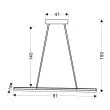 CANDELLUX A0010-311 COCONUT LAMPA WISZĄCA 91X8 28W LED BRĄZOWY 4000K APETI