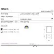 AZZARDO FH31431S-BK-CH / AZ0736 Nino 1 (black/chrome) Lampa sufitowa