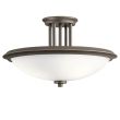 ELSTEAD Dreyfus KL-DREYFUS-SFOZ 3 Light Semi Flush