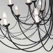 ELSTEAD CARISBROOKE CB18 BLACK 18Lt Chandelier