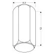 CANDELLUX 2282855 LAMPA SUFITOWA TUBA 1X25W GU10 6,3/12 BIAŁY