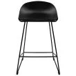 KING HOME PC-148A Krzesło barowe ROLF czarne 66 cm - polipropylen, metal