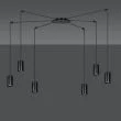 EMIBIG 524/6 LAMPA WISZĄCA TRAKER 6 BL/BLACK