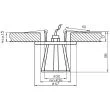 CANDELLUX 2217799 SK-58 CH/WH G4 OPR.STROP.STAŁA KRYSZTAŁ 20W G4 OSTROSŁUP KWADRATOWY