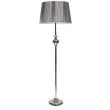 CANDELLUX 51-11947 GILLENIA LAMPA PODŁOGOWA 1X60W E27 SREBRNA + ABAŻUR 51-11947